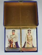 1930'S THOMAS DE LA RUE COMMEMORATIVE PLAYING CARDS SET-UNOPENED-KING GEORGE VI picture