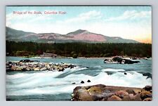 Cascade Locks OR-Oregon, Bridge of the Gods, Columbia River, Vintage Postcard picture