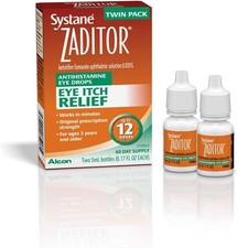 ZADITOR Antihistamine Eye Drops - Fast Acting & Long Lasting Itch Relief (2ct) picture