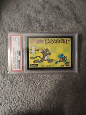 1993 Skybox Simpsons Axe-wiggle Card Itchy & Scratchy #W4 Psa 9 picture