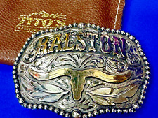 Ralston - Texas Longhorn  Cowboy Steer NOS Trophy Style Belt Buckle by Tito's picture