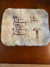 HOUSE OF BOLIN / W.A. Bolin 1950's MCM signed Enamel Cave Art Plate picture