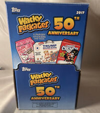 2017 TOPPS Wacky Packages 50Th Anniv Sealed Hobby Box w/ Trump Clinton parody picture