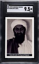 Osama Bin Laden 2001 Topps Enduring Freedom ROOKIE CARD SGC 9.5 Mint+ #19 FRESH picture