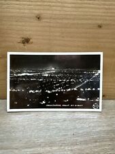 RPPC Hollywood California At Night CA Landscape View VINTAGE 1940 Postcard picture