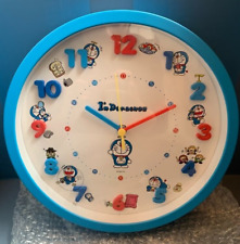 Fujiko Pro Wall clock analog Doraemon I'm DORAEMON 50th Blue New Japan picture