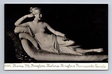 RPPC Postcard Rome Pauline Paolina Borghese Bonaparte Canova Sculpture picture