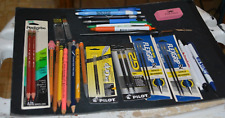 Lot Of 27 Mechanical Pencils And Pens & Extra Leads As Is Vintage.Lots of Unopen picture