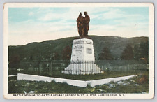 Postcard Battle Monument, Battle of Lake George, Lake George, New York picture
