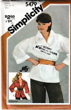 Simplicity Pattern  5479 Misses Loose Fitting Top, Size 10-12, FF picture