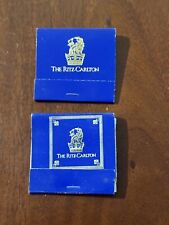 Vintage Matchbook Lot of 2 The Ritz Carlton Hotels Matches Blue *FLAW SEE PHOTOS picture