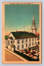 Newport RI- Rhode Island, Trinity Church, Religion, Antique, Vintage Postcard picture