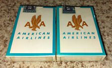 SEALED 2 Decks Vintage American Airlines Playing Cards Tax Stamp 1950s-1960s picture