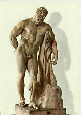 Ercole Farnese statue, Museo Archeologico Nazionale, Naples, Italy,  Postcard picture
