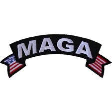 Patch, Small Rocker (Iron-On), MAGA Trump 2024 Make America Great Again picture