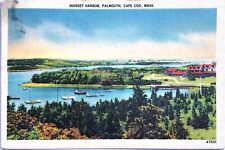 Quisset Harbor Falmouth Cape Cod Massachusetts Vintage 1942 Postcard picture