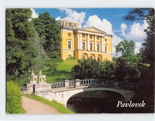 Postcard View of the Great Palace and the Centaur Bridge Pavlovsk Russia picture