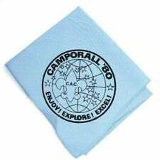 1980 Camporall Crossroads of America Council Neckerchief CAC Blue Scouts BSA IN picture