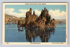 Crater Lake National Park, the Phantom Ship, Series # 875, Vintage Postcard picture