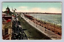 Revere Beach MA-Massachusetts, Boulevard, Antique, Vintage Souvenir Postcard picture