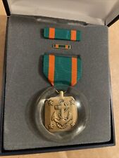 Original US Navy & USMC Achievement Medal Cased 3 Pc Set New With Case picture