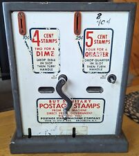 Vintage 4 & 5 Cent stamp Double Slot Stamp Machine Brooklyn NY sold AS IS parts picture