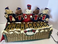 Mr. Christmas Bandstand Bears Musical 5 Animated Teddy Bears Xylophone Vintage picture