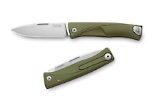LionSteel Thrill Integral Folding Knife Green Alum Handle M390 Plain LSTL-AGS picture