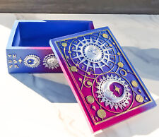 Sacred Symbols Celestial Astrology Sun And Moon Tarot Cards Decorative Box picture