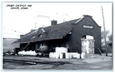c1981 CRI&P Depot Adair Iowa IA Railroad Train Depot Station RPPC Photo Postcard picture