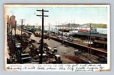 Montreal QC, Harbour, Quebec Canada Vintage Postcard picture
