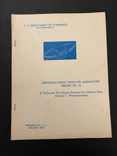 1963 NASA TIROS Weather Satellite Photo Report Dr Ted Fujita picture