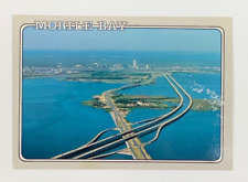Aerial Panoramic View of Mobile Bay Alabama Postcard Unposted picture