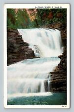 Winona 5 Falls, PA-Pennsylvania, 2nd Water Fall, c1937 Vintage Postcard picture