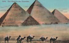 ANTIQUE Pre WWI Egypt Pyramids Cairo Vue Generale des Pyramides POSTCARD UNUSED picture