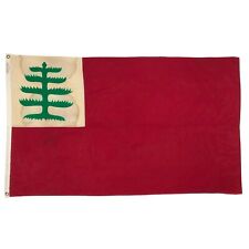 Vintage Cotton New England Continental Flag Cloth Old USA Pine Tree American picture