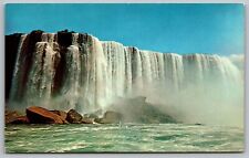 Niagara Falls New York Waterfalls Plastichrome Colourpicture Historic Postcard picture