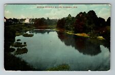 Wabash IN-Indiana, Scenic View Wabash River, Vintage Postcard picture