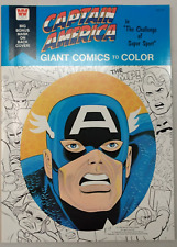 Captain America Giant Comics to Color Whitman 1976 Unused picture