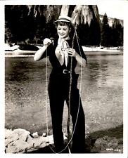 BR38 Original Photo LUCY'S FISH STORY Lucille Ball Forever Darling Actress Poles picture
