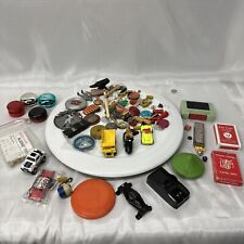 Vintage Estate Grandpa's Toy Drawer Lot Cars Yoyos Cards Knick Knacks picture