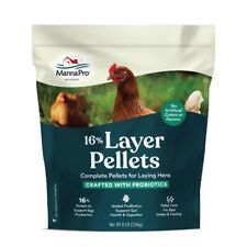  16% Layer Pellets for Laying Hens, Crafted with Probiotics - 1 Bag - 8 lbs. picture