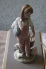 Lladro Spanish Porcelain Figurine #6022 SATURDAY'S CHILD Juan Huerta Girl Ducks picture