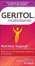 Geritol Multivitamin Nutrition Support Multi-Mineral Supplement Tablets 40 Count picture