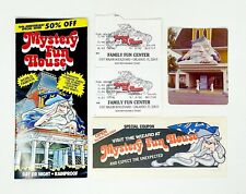 RARE Vintage MYSTERY FUN HOUSE Orlando, FL Lot Ticket Stubs, Brochure & More picture