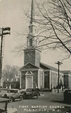 PLAINFIELD NJ - First Baptist Church Postcard picture