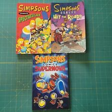3 Vintage The Simpsons Comic Books Spectacular Hit The Road Supernova  picture