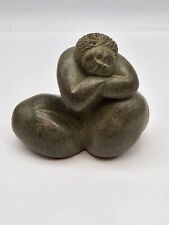 Johnny Louis, Signed Sculpture Woman Soapstone Carving Inuit picture
