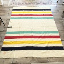 Vintage 1940s Hudsons Bay Wool Blanket 90