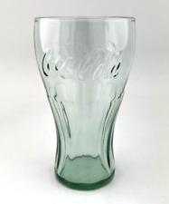 Coke-A-Cola Glass Cup 12 Oz Soda Glass Vintage Green Tint picture